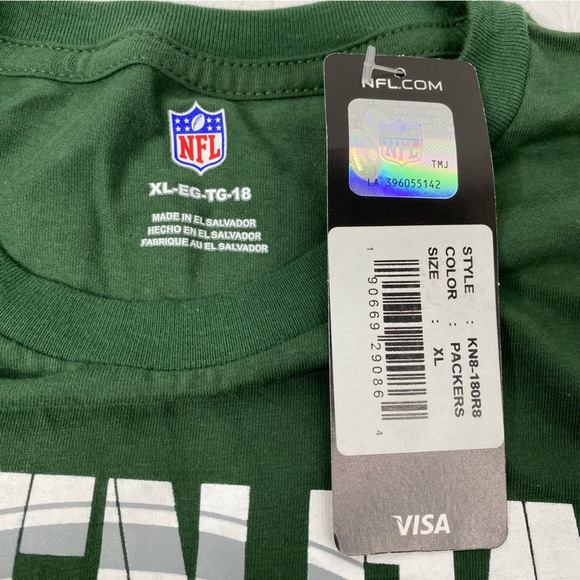 Green Bay Packers YOUTH Sz XL T-Shirt - Picture 3 of 3